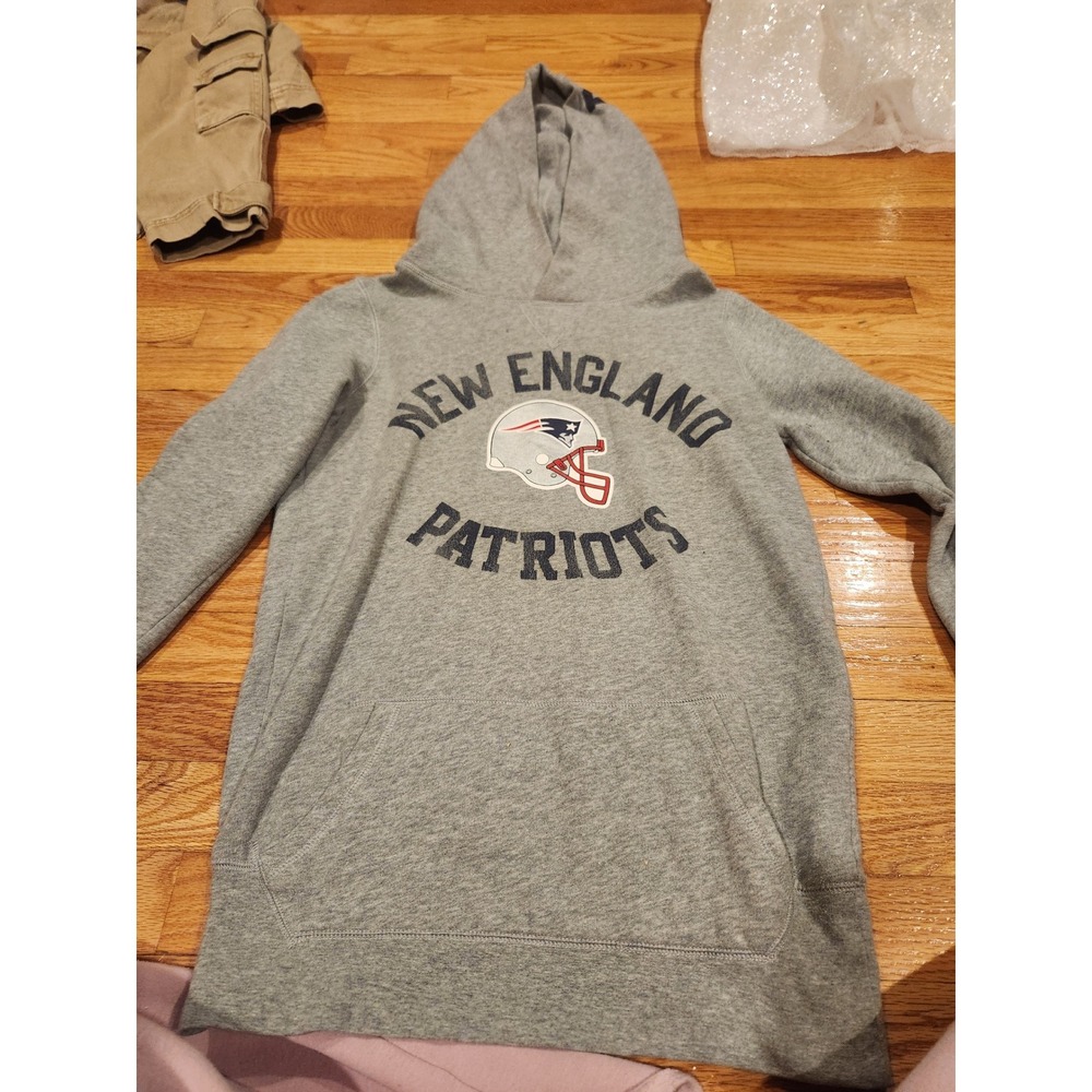 Victoria's‎ PINK new England Patriots Hoodie Gray NFL Pullover Womens Small